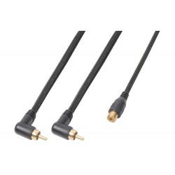 PD Connex Cable 2 RCA Macho a 1 RCA Hembra 0,3M