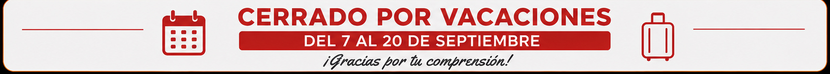 cerrado por vacaciones